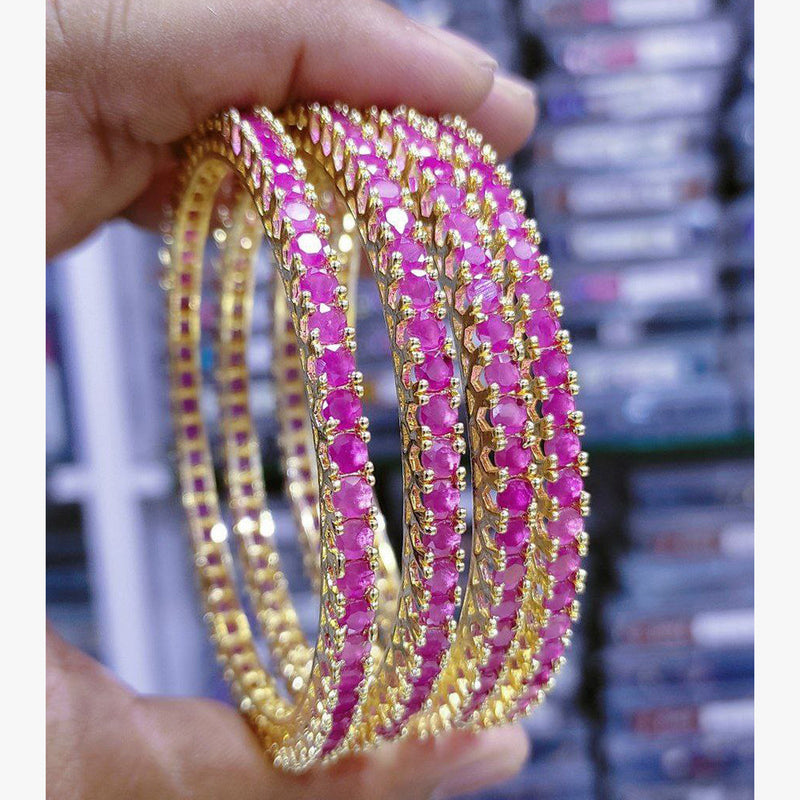 Aamrapali Gold Plated AD Bangle