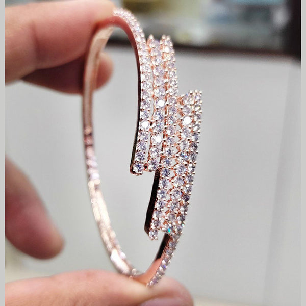 Gold Polish Diamond Bangles For Women