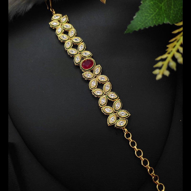 Aamrapali Gold Plated Crystal Stone Bracelet