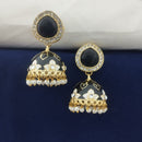 Marudhar Creations Kundan And Meenakari Jhumki Earrings