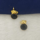 Marudhar Creations Gold Plated Matte Finish Stud Earrings