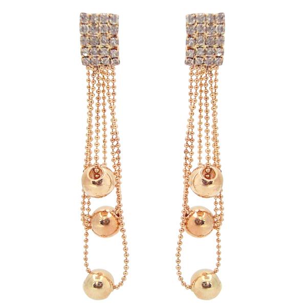 The99Jewel Austrian Stone Gold Plated Dangler Earrings - 1301151