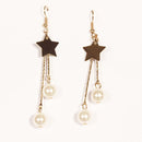 Urthn Gold Plated Star Design Dangler Earrings - 1301615
