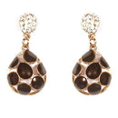 Soha Fashion Meenakari Stone Gold Plated Dangler Earrings - 1301711
