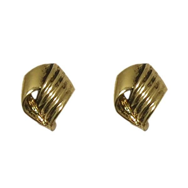 Kriaa Antique Gold Plated  Stud Earrings - 1302807