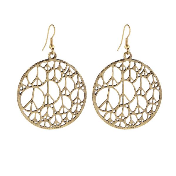 Kriaa Gold Plated Dangler Earrings