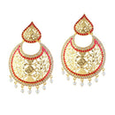 Kriaa Austrian Stone Gold Plated Chandbali Earrings