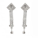 Eugenia Silver Plated Austrian Stone Dangler Earrings