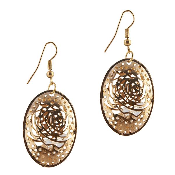The99Jewel Austrian Stone Gold Plated Dangler Earrings - 1306423