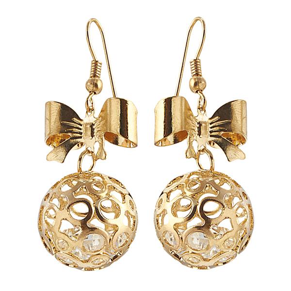 The99Jewel Austrian Stone Gold Plated Dangler Earrings - 1306427