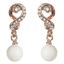 Urbana Austrian Stone Gold Plated Dangler Earrings - 1306848