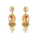 Amina Creation Gold Plated Dangler Earrings