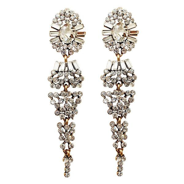 Yoona Austrian Stone Dangler Earrings - 1307715B