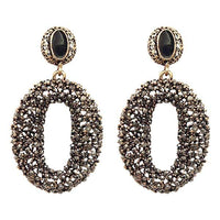 Jeweljunk Marcasite Stone Dangler Earrings - 1307740B