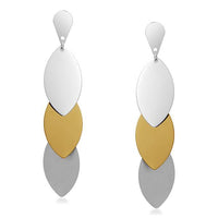 Urthn Two Tone Plated Dangler Earrings