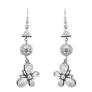 Urthn Silver Plated Austrian Stone Dangler Earrings - 1307948