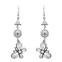 Urthn Silver Plated Austrian Stone Dangler Earrings - 1307948