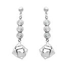 Urthn Silver Plated Austrian Stone Dangler Earrings - 1307949