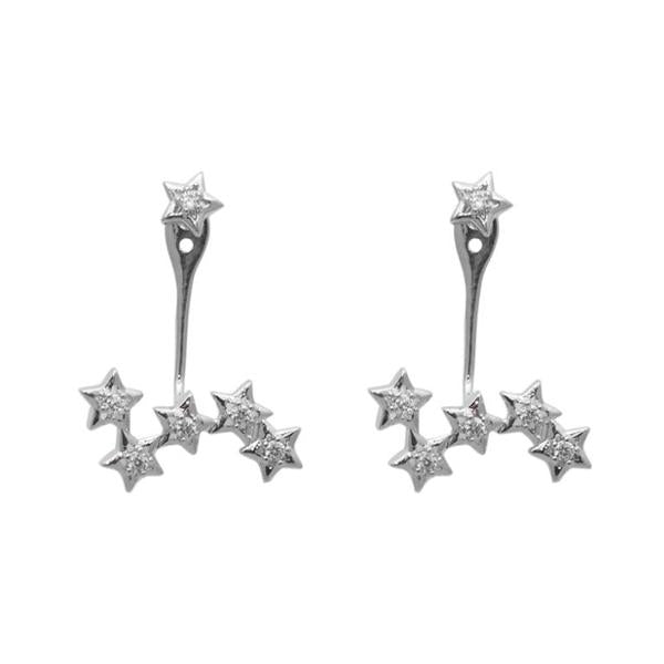 Morini Cubic Zirconia Diamond Star Stud Earrings - 1308001