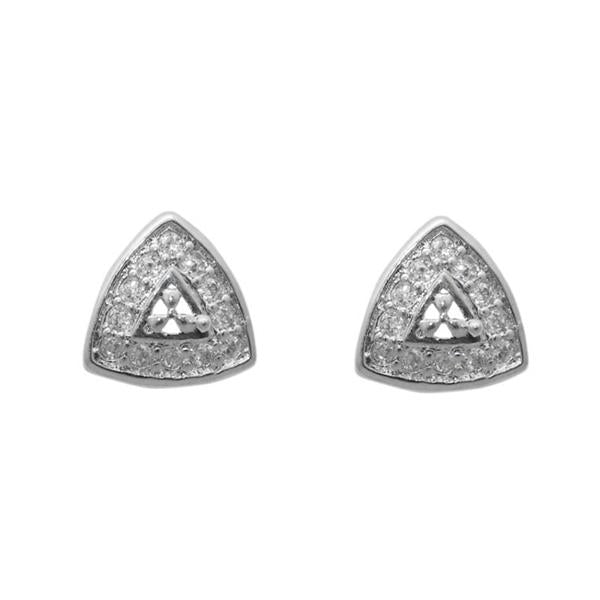 Eleonora American Diamond Triangle Stud Earrings - 1308011