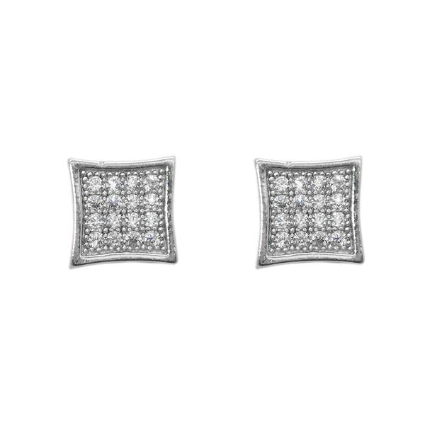 Eleonora American Diamond Square Stud Earrings - 1308013