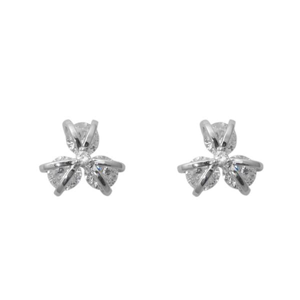 Morini Cubic Zirconia Diamond Floral Stud Earrings - 1308018