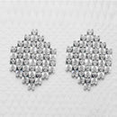 Romance Brass Cubic Zirconia Stud Earrings - 1308034