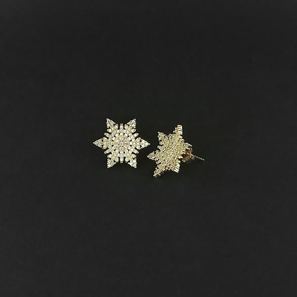 Urthn AD Stone Gold Plated Stud Earrings - 1308041A