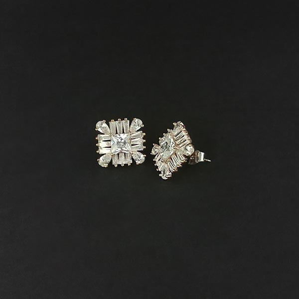 Urthn AD Stone Gold Plated Stud Earrings - 1308043C