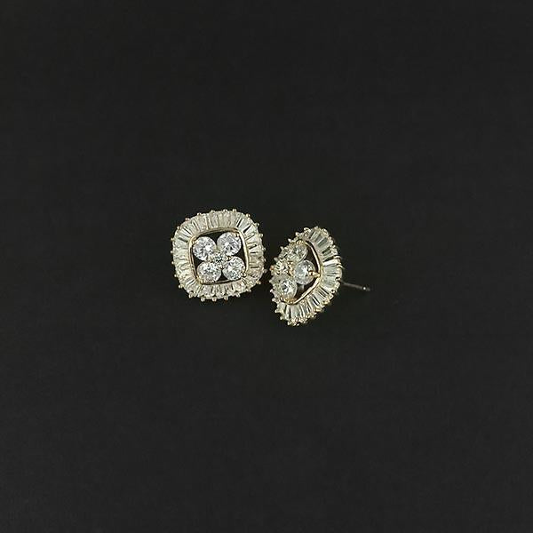 Urthn AD Stone Gold Plated Stud Earrings - 1308049A