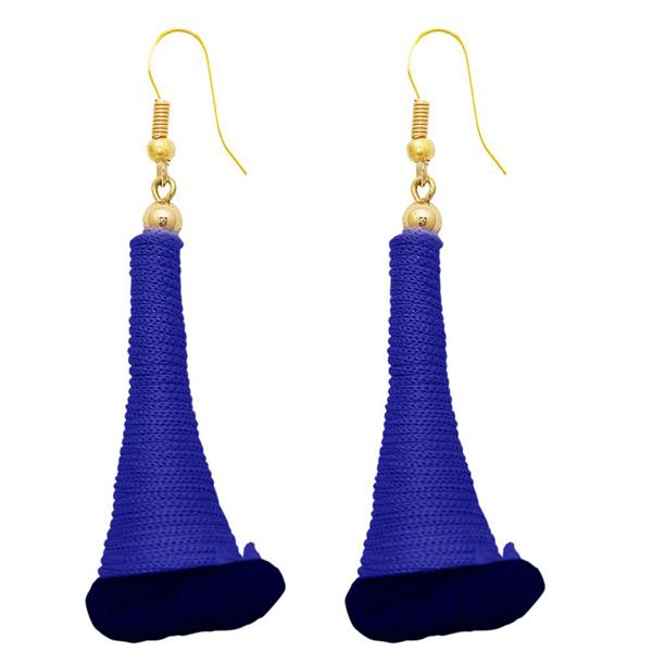 The99Jewel Zinc Alloy Blue Thread Earrings - 1308318H