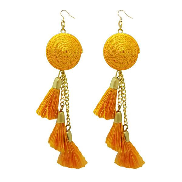 Jeweljunk Yellow Thread Gold Plated Earrings - 1308342C