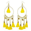 Jeweljunk Yellow Thread Gold Plated Earrings - 1308344D