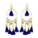 Jeweljunk Blue Thread Gold Plated Earrings - 1308344F