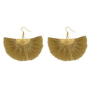 Jeweljunk Green Thread Gold Plated Earrings - 1308354B