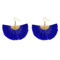 Jeweljunk Blue Thread Gold Plated Earrings - 1308354H
