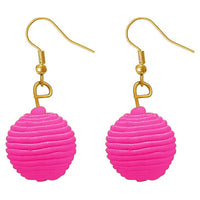 Jeweljunk Pink Thread Dangler Earrings - 1308358C