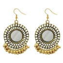 Jeweljunk Antique Gold Plated Afghani Earrings - 1308362A