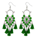 Jeweljunk Thread Meenakari Afghani Tassel Earrings - 1308365J