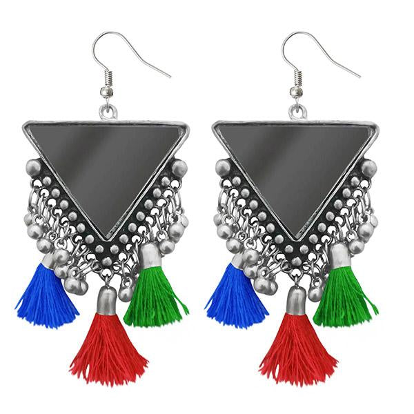 Jeweljunk Multi Thread Afghani Tassel Earrings - 1308374H