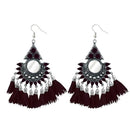 Jeweljunk Thread Meenakari Afghani Tassel Earrings - 1308375H