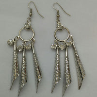 Urthn Silver Plated Anstrain Stone Dangler Earrings