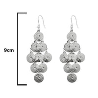 Urthn Silver Plated Designer Dangler Earrings