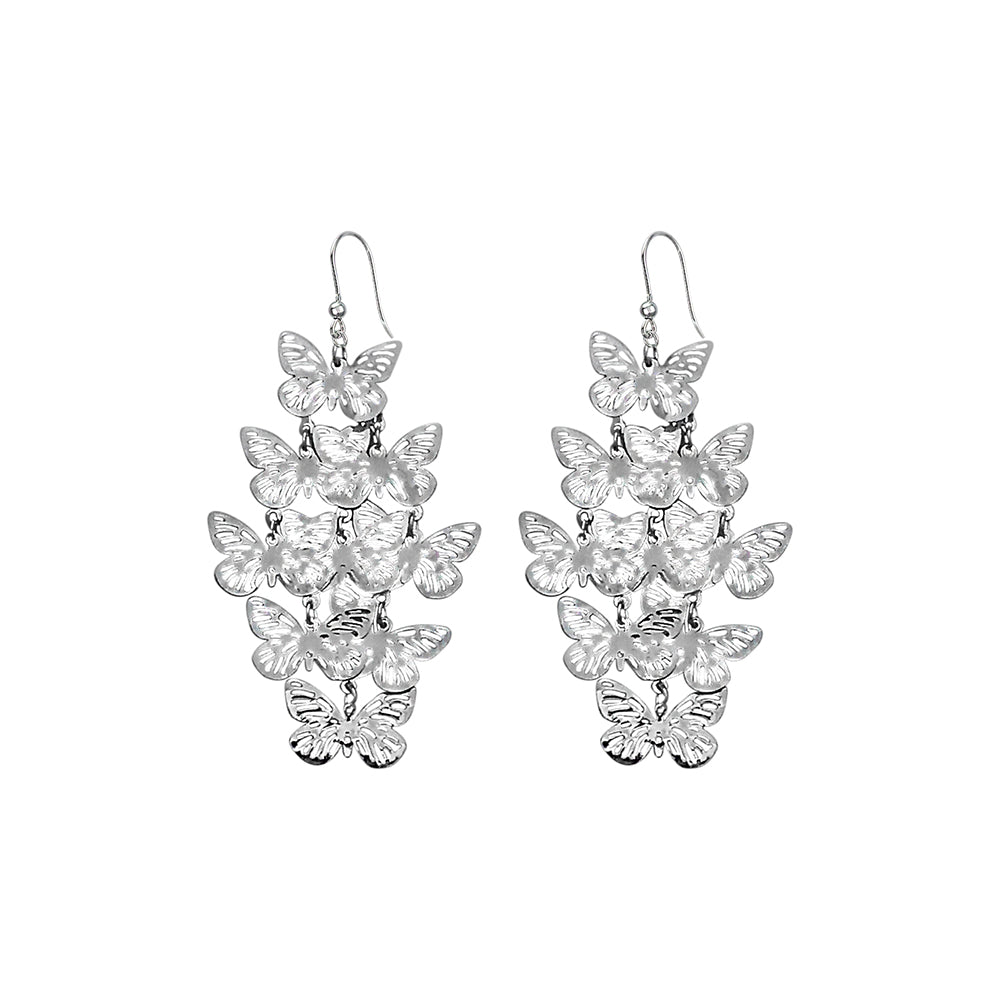 Urthn Silver Plated Designer Dangler Earrings