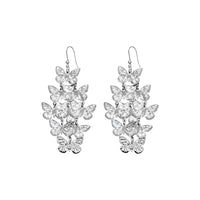 Urthn Silver Plated Designer Dangler Earrings