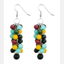 Kriaa Antique Beads Multicolor Dangler fashion Earrings