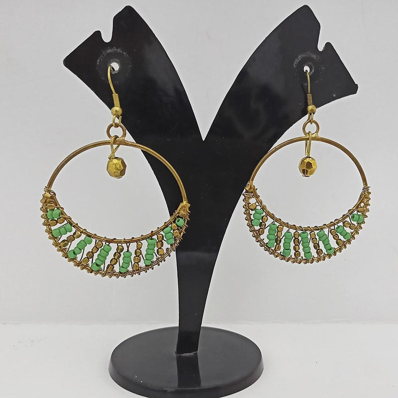 Jeweljunk Gold Plated Beads Dangler Earrings  - 1309091A