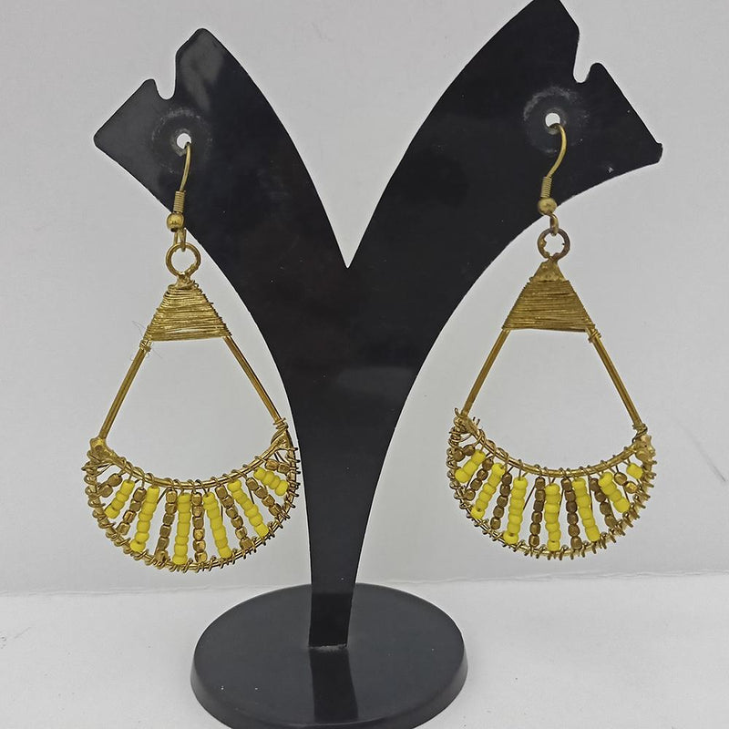 Jeweljunk Gold Plated Beads Dangler Earrings  - 1309092A