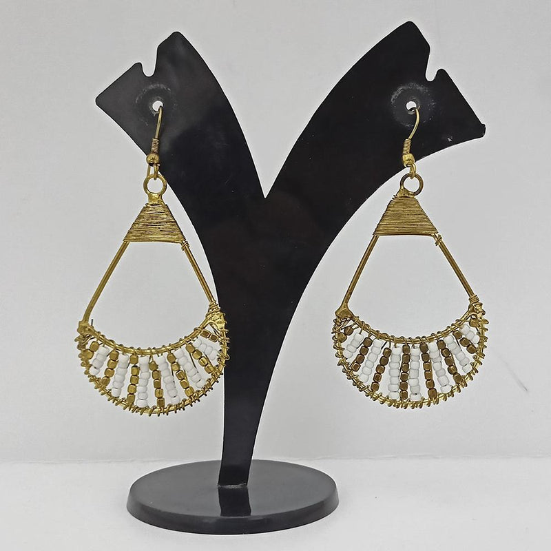 Jeweljunk Gold Plated Beads Dangler Earrings  - 1309092A