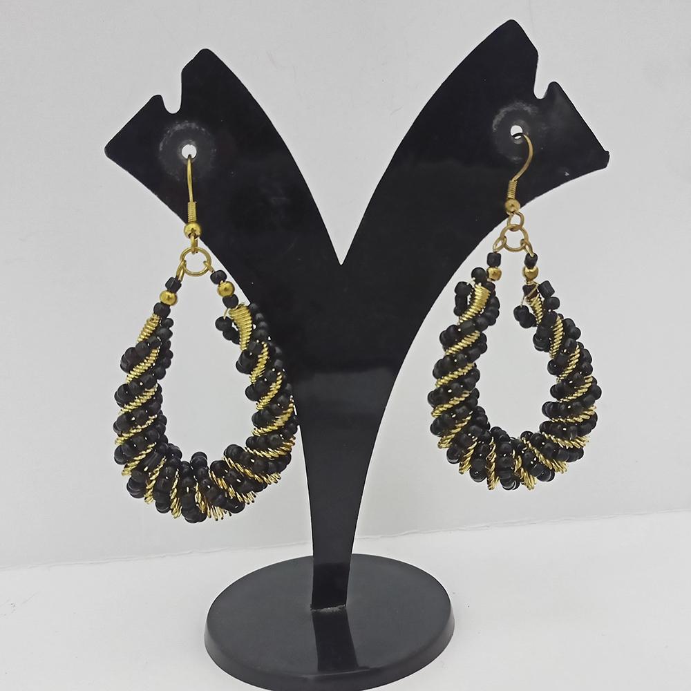 Jeweljunk Gold Plated Beads Dangler Earrings  - 1309094A